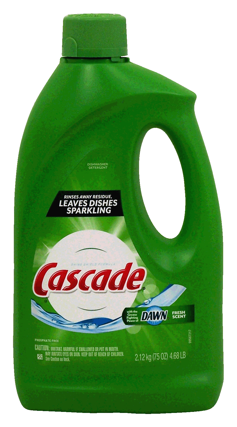 Cascade  liquid dishwasher detergent with the grease fighting power of dawn, fresh scent Full-Size Picture